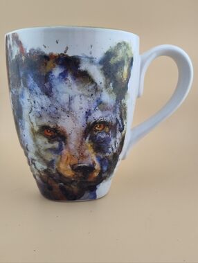 Dean Crouser wolf mug watercolor cup